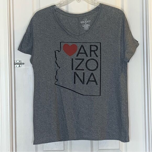 Arizona State of Mine Heart Logo Tee Gray Size Medium - Picture 6 of 7